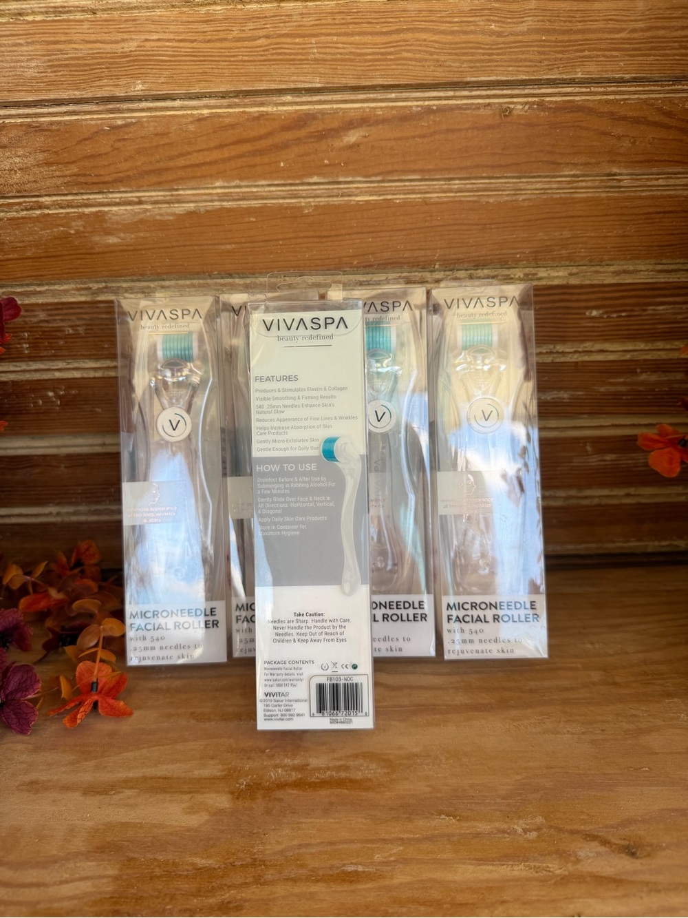 Vivaspa Microneedle Facial Roller - Blue